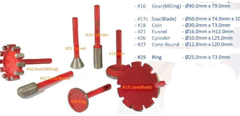 FREZIKI DIAMENTOWE DS